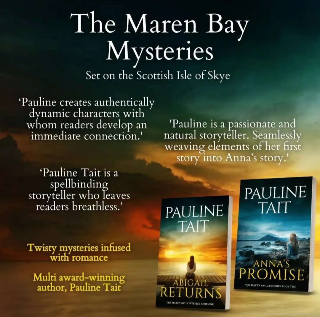 Love a twisty mystery infused with romance?

Set on the #IsleofSkye, my #bestselling series blends secrets, #suspense, &amp; unforgettable characters.

They're stocked locally on the island as well as Waterstones, Barnes &amp; Noble, etc.,
#mysteries #twistymysteries #contemporaryromance