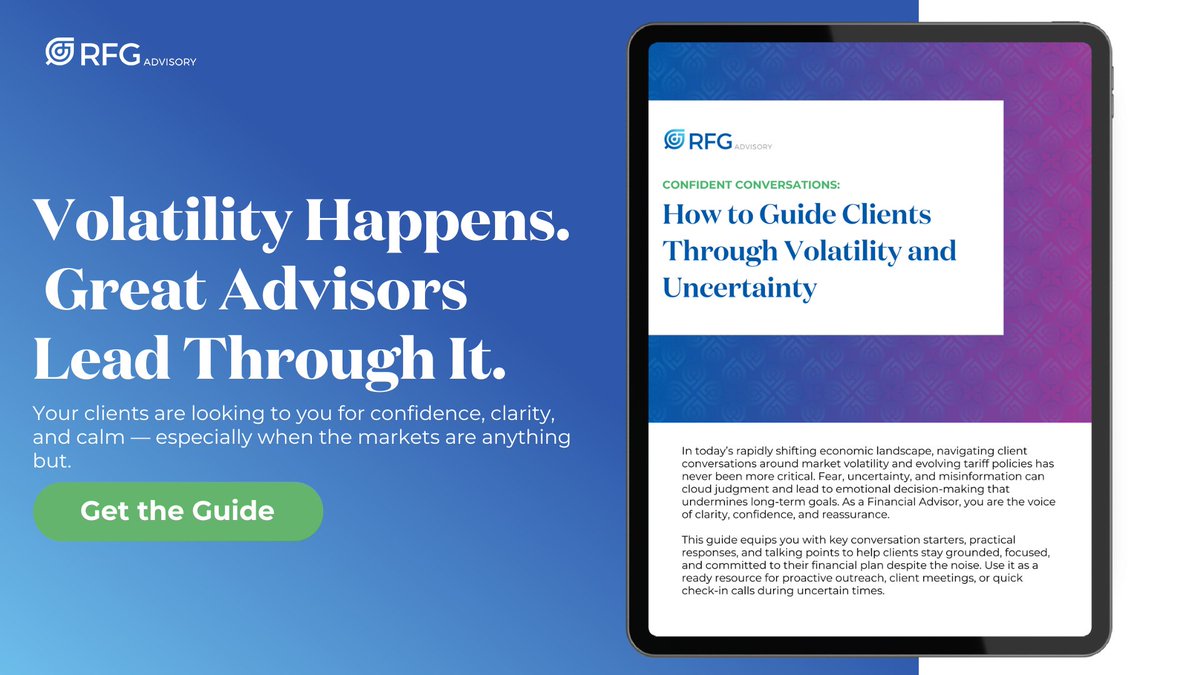 Your clients don’t expect you to have a crystal ball. They just want to know you’re in their corner—especially when markets are unpredictable. This free guide walks you through practical ways to lead your clients through volatility. Get your free copy now: bit.ly/42zkrsV