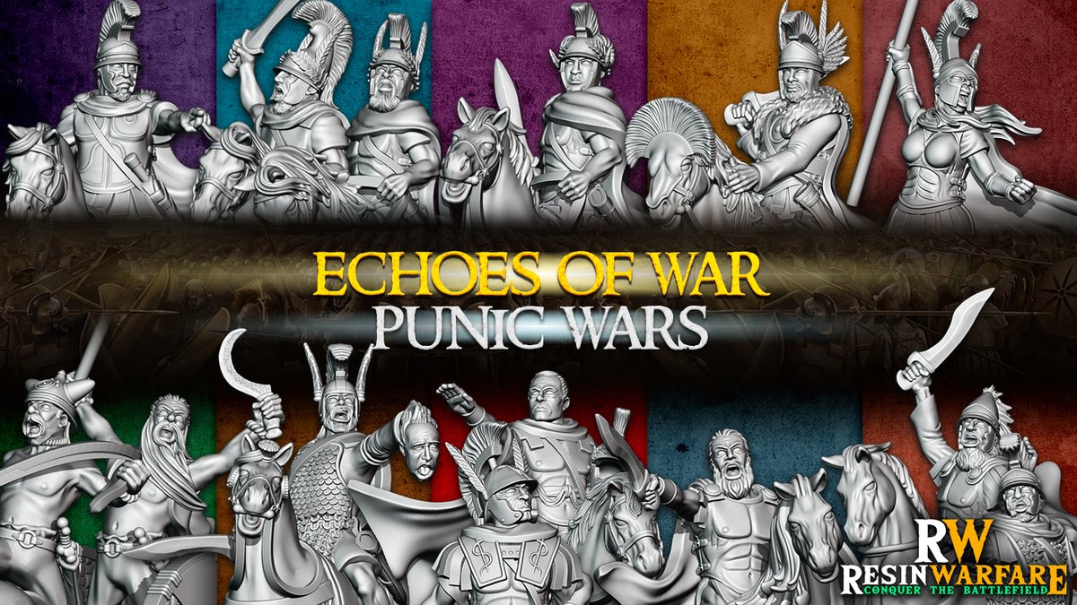 ResinWarfare's tweet photo. Echoes of War - Punic Wars 
Tomorrow 15th April live in Kickstarter
https://t.co/Zv0Il3cE8C https://t.co/1unEernhAB