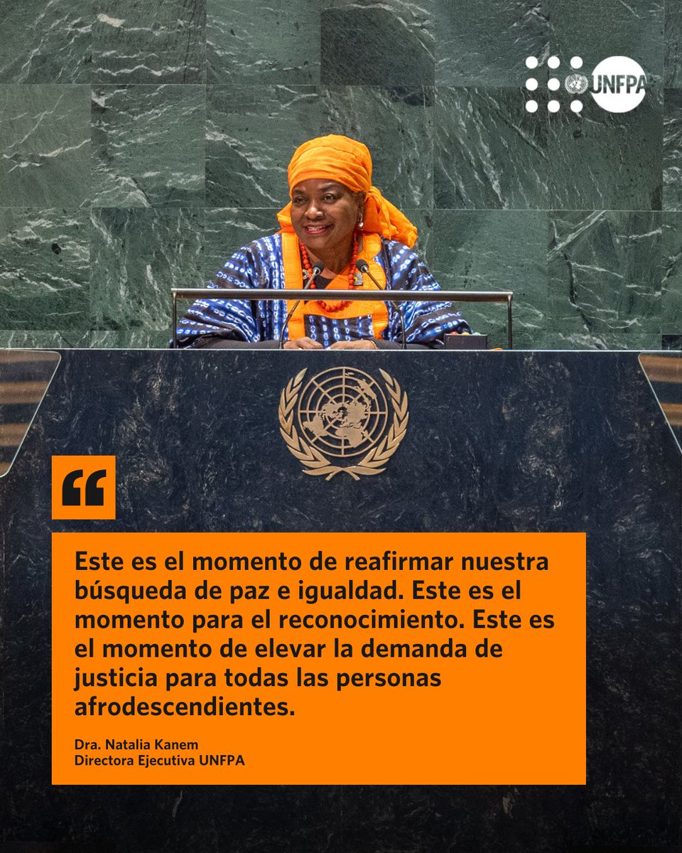 unfpa_lac's tweet image. La 4ta sesión del Foro Permanente sobre los Afrodescendientes es un recordatorio importante para acabar con el racismo, hoy y todos los días.

Un mundo donde todas las personas podamos florecer y prosperar es posible si nos comprometemos en conjunto. ✊🏾🧡 #PFPAD
