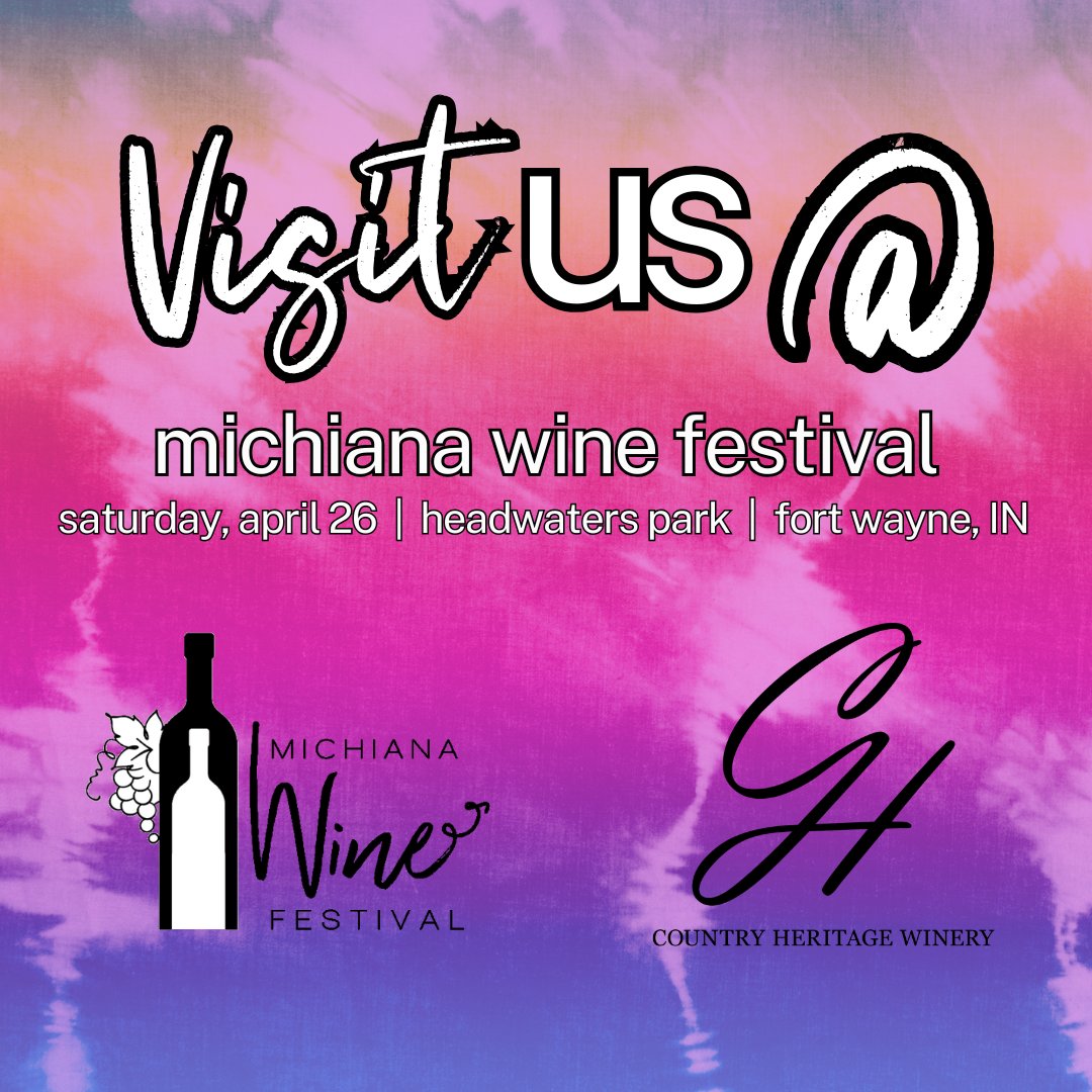 If you have plans to attend Michiana Wine Festival in a couple of weeks, make sure you stop by our booth! 🍷🙌