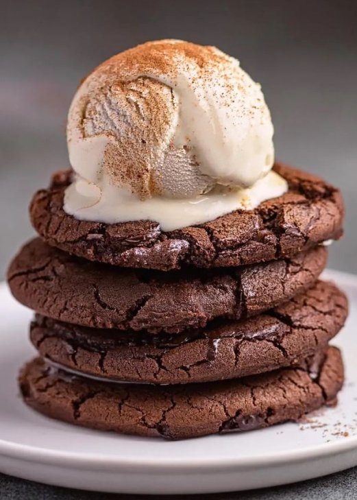 Cookies and Ice Cream 🥄
#recipe recipesofholly.com/brownie-cookie…