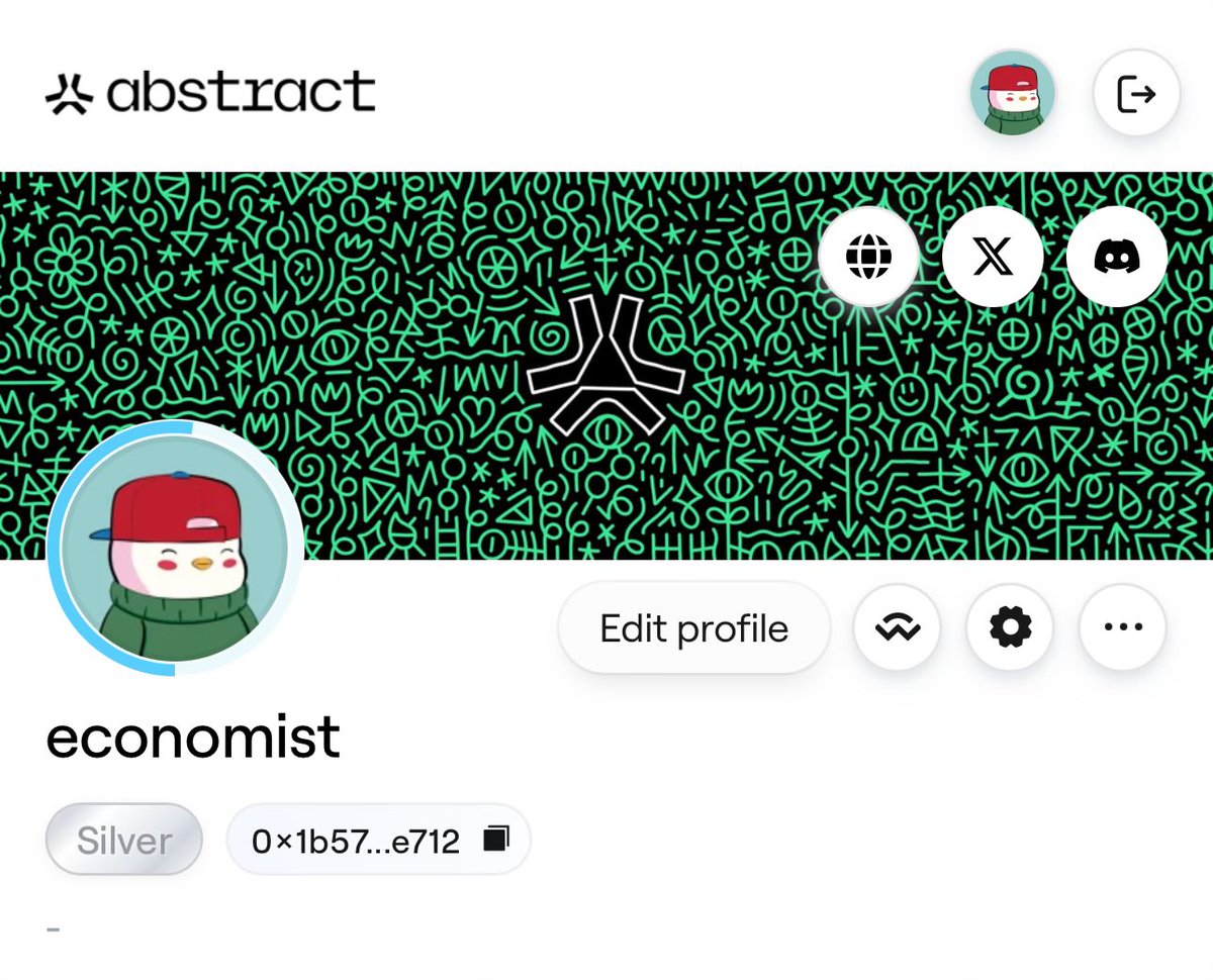 The social dynamic makes <a href="/AbstractChain/">Abstract</a> fun. Give me a follow if you’re using the green chain.