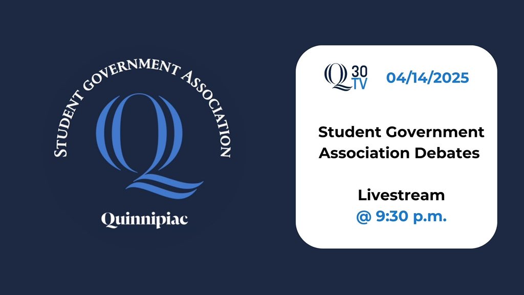 #TONIGHT be sure to tune in at 9:30 p.m. for a livestream of the 2025 <a href="/QUSGA/">QUStudent Government</a> debates. 

m.youtube.com/watch?v=0M7c5P…