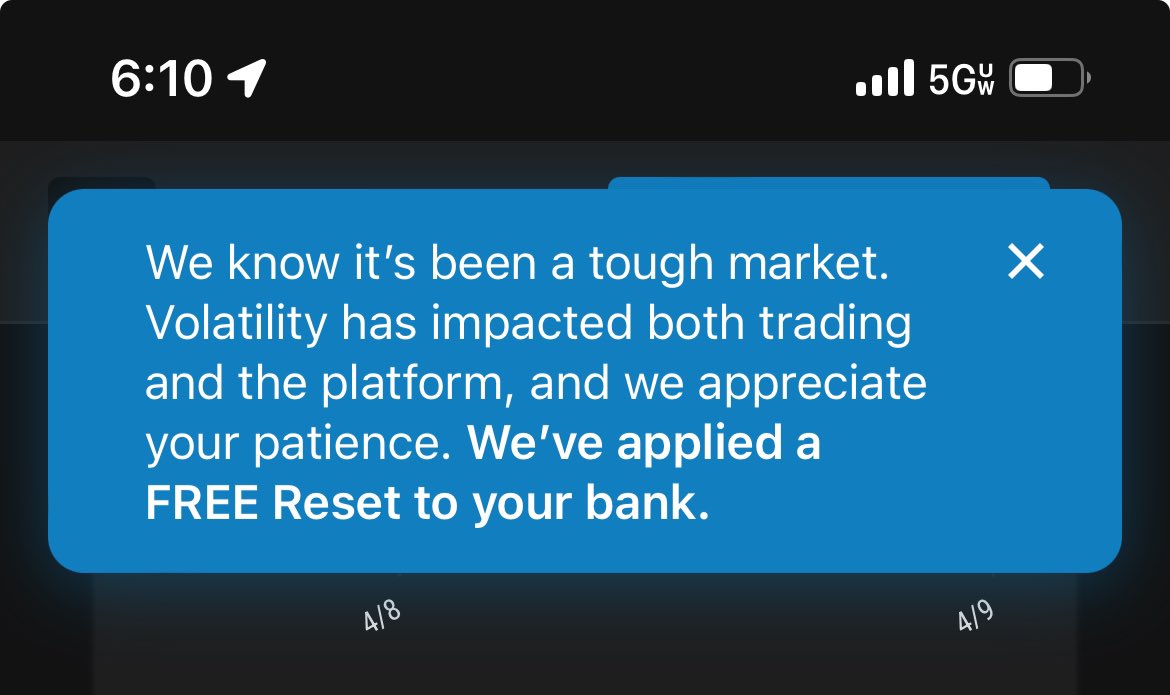 8Tradez's tweet photo. Did everyone get a free reset or just the cracked traders? https://t.co/u0I9Js9bQD