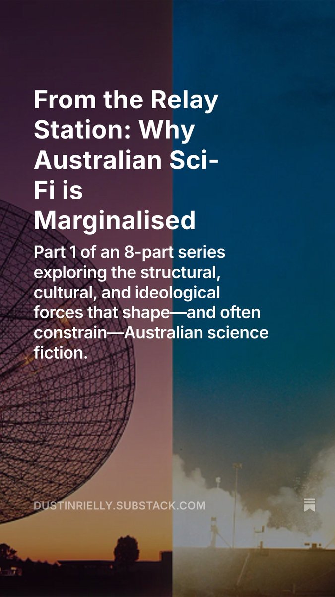 Why is Australian Sci-Fi Marginalised? My perspective as a local author. The first in an 8-Part Series.
open.substack.com/pub/dustinriel…