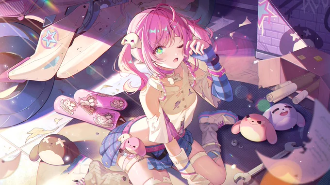 Saw the PV for Chasing Kaleidorider and liked Adodol's design so I drew her~ >///<#CHASINGKALEIDORIDER #KALEIDORIDER #Adodol 