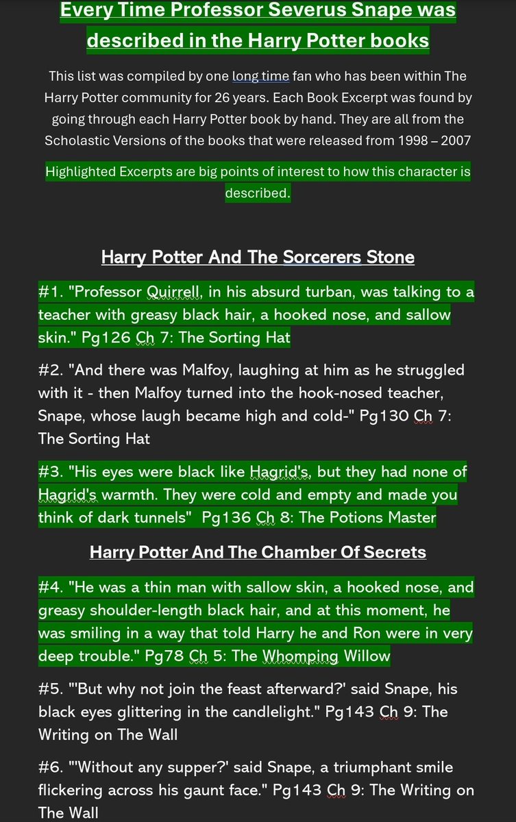 CraftyDemon88's tweet image. This is a dei Hire and a blatant lie to the fans. Snape is not black and here is all the proof you need that he isnt. @HBO @wbd @StreamOnMax Part 1