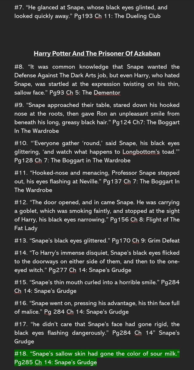 CraftyDemon88's tweet image. This is a dei Hire and a blatant lie to the fans. Snape is not black and here is all the proof you need that he isnt. @HBO @wbd @StreamOnMax Part 1
