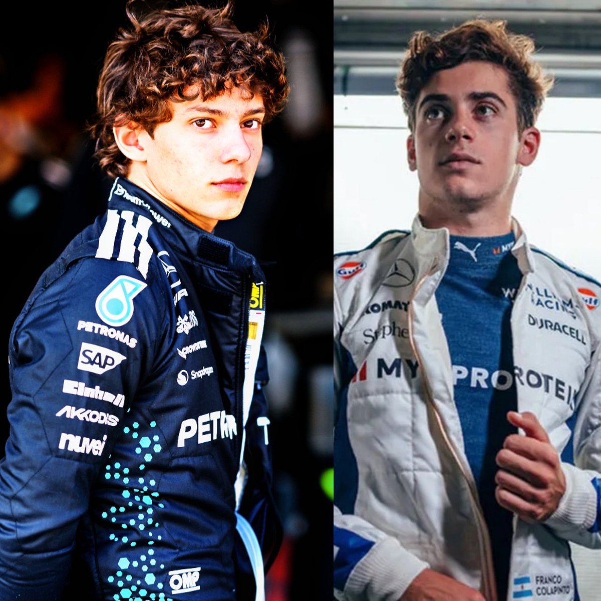 gastontr16's tweet photo. El RÉCORD que Antonelli no le pudo quitar a @FranColapinto 🤯

El argentino sigue siendo el piloto más joven en la HISTORIA de la Fórmula 1 que consiguió en sus primeras 5 carreras....

👉No perder NINGUNA posición en la ubicación final respecto a la largada

👉Y terminar al menos entre los 12 mejores

🇦🇷 COLAPINTO (Williams)
con 21 años y 5 meses
✅GP 🇮🇹: Largó 18° y llegó 12° 
✅GP 🇦🇿: Largó 8° y llegó 8° 
✅GP 🇸🇬: Largó 12° y llegó 11°
✅GP 🇺🇲: Largó 15° y llegó 10°
✅GP 🇲🇽: Largó 16° y llegó 12°

🇮🇹ANTONELLI (Mercedes)
con 18 años y 7 meses
✅GP 🇦🇺: Largó 16° y llegó 4
✅GP 🇨🇳: Largó 8° y llegó 6°
✅GP 🇯🇵: Largó 6° y llegó 6°
❌GP 🇧🇭: Largó 5° y llegó 11