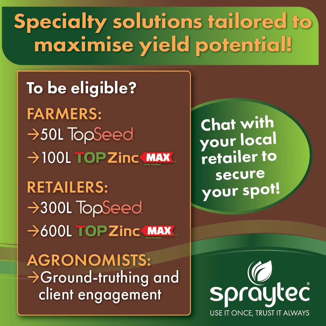 Exciting news as we near the end of our 'TOP That!' Argentina Ag Tour Promotion!

Eligibility orientates around #TopSeed: our innovative seed treatment partner, &amp; #TOPZincMax; our early post-em foliar phytostimulant!

Open to growers, retailer managers &amp; agronomists.

TOP that?