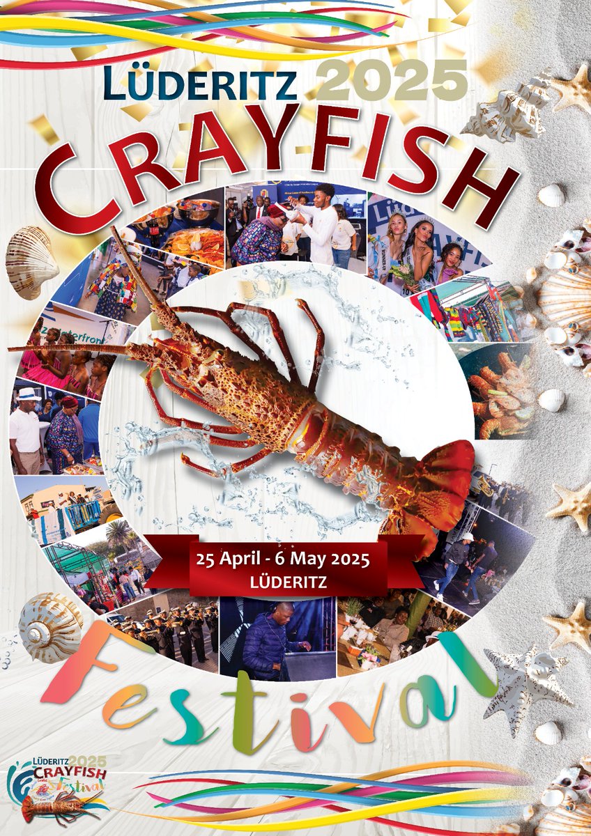 LuderitzCF2023's tweet photo. Dear Stakeholders,

Official Invitation to the 18th Annual Lüderitz Crayfish Festival 2025

The Lüderitz Crayfish Festival Trust is proud to invite all Namibians, stakeholders, businesses, and international guests to the highly anticipated 18th Annual Lüderitz Crayfish Festival, https://t.co/YSfyuzffNB