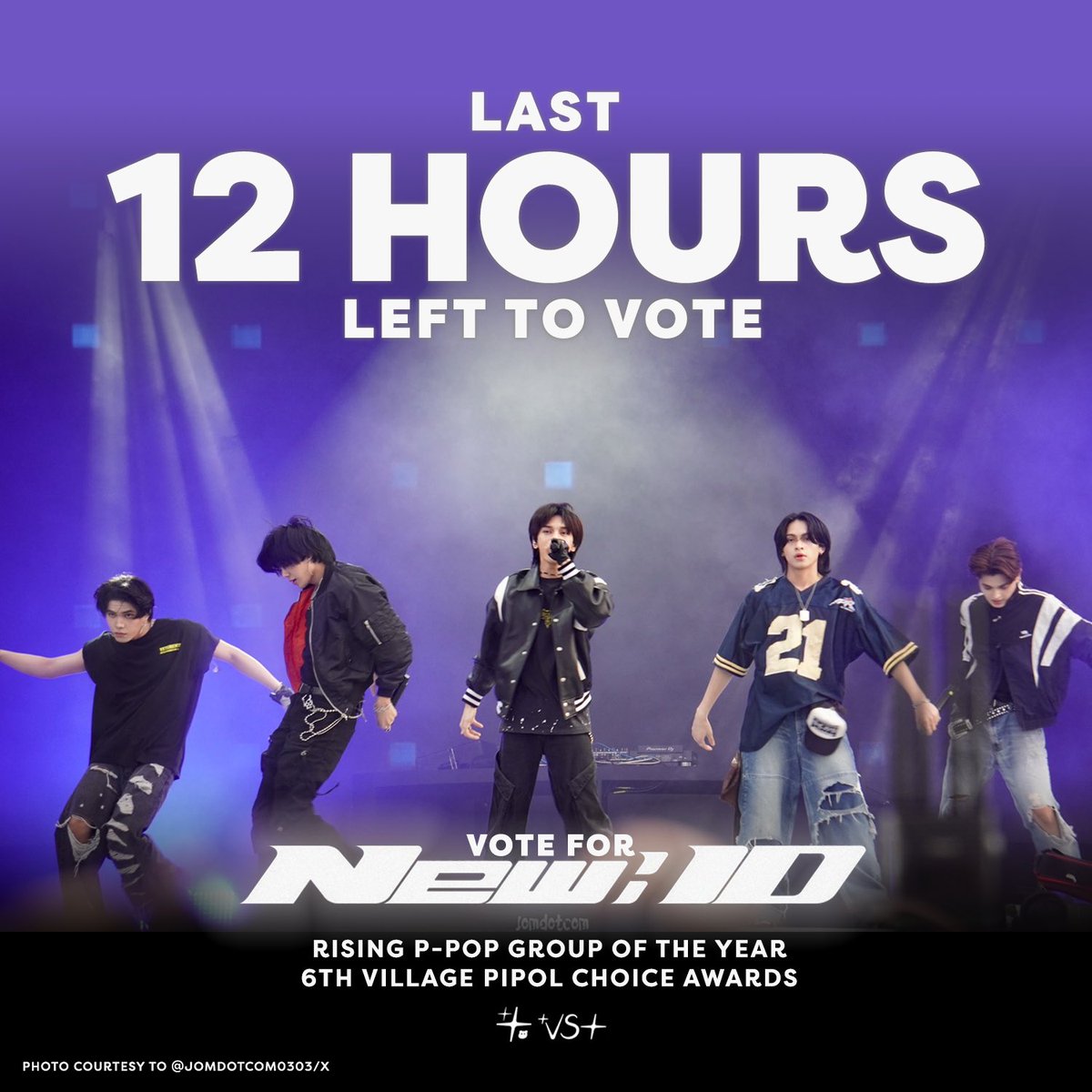 ThadVST's tweet photo. [📲] #TTO_Voting

‼️12 HOURS LEFT TO VOTE FOR NEW:ID‼️

🗳️ 6TH VP CHOICE AWARDS

🏆CATEGORY: Rising P-POP Group of the Year
📅 DEADLINE: Apr 15, 2025 (7 - 11 PM)
📤 To VOTE, check thread

#NewIDon6thVPCA
#VPChoiceAwards #6thVPCA
#New_ID #뉴이드 @official_newID

📸: @jomdotcom0303 https://t.co/vdW6UxUNoY