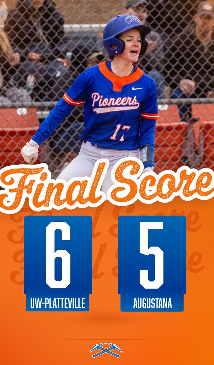 uwp_pioneers's tweet photo. Get out the brooms! 🧹🧹
@UWPlattSoftball scores 5 runs in the 7th inning to win 6-5 and sweep tonight's doubleheader at Augustana! 
#uwp #uwplatteville #platteville https://t.co/juQLQIm27I