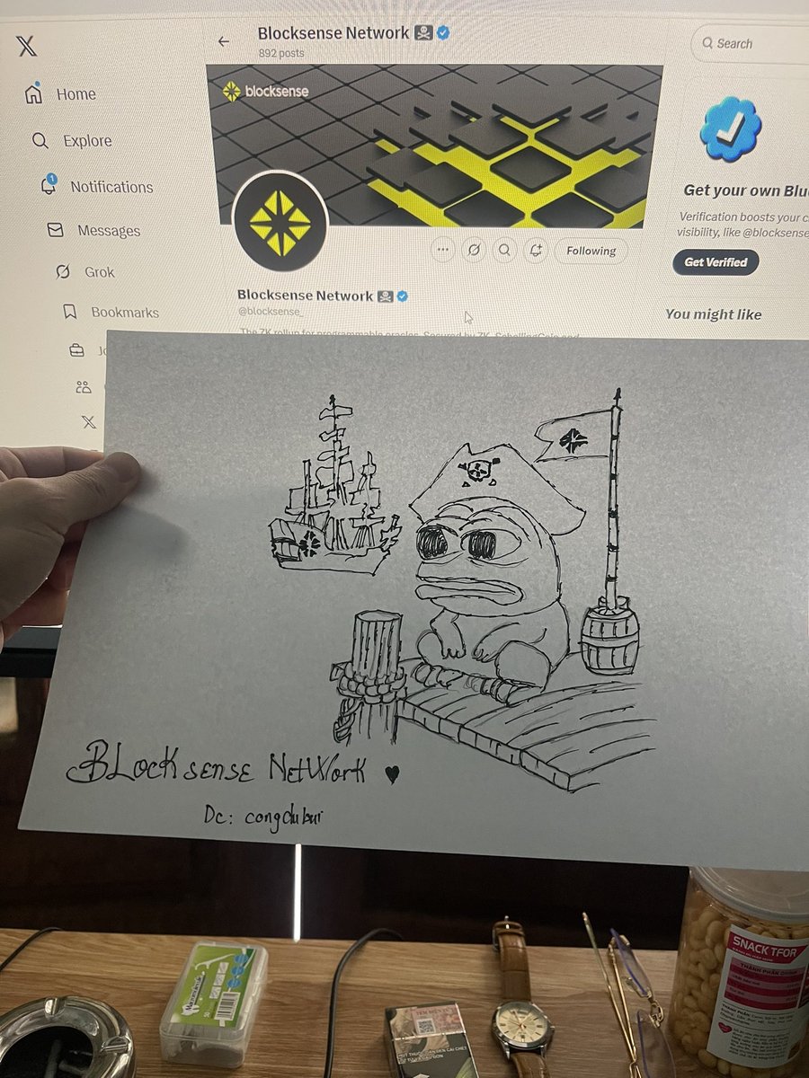 Zeus100494's tweet photo. Please understand my clumsiness. I have no talent for drawing. This image was inspired by the X of the project. Have a nice day. luv <3 @BlockBrilliant @blocksense_ #blocksensenetwork https://t.co/DGYIaS2lM4