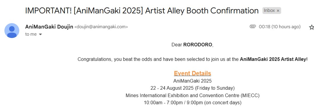 Yayayayay

See you in AMG2025!! 🤍