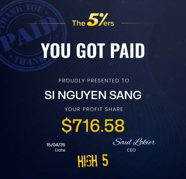 tc_uniform's tweet photo. After 14 days since completing round 2. For three months I have deserved to receive the first results.
#the5ers https://t.co/WGqkjPQAME