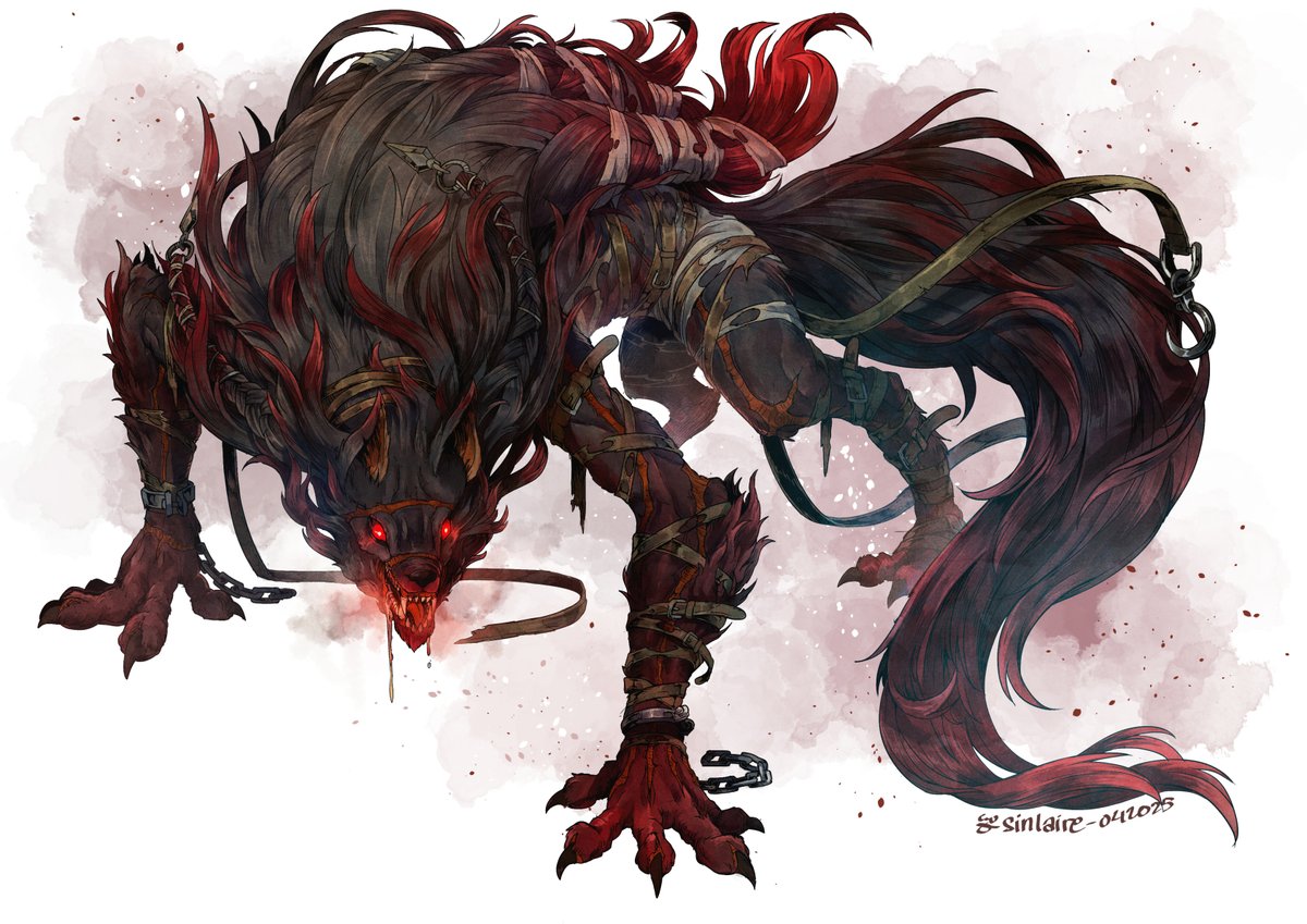MukhlisNur's tweet photo. The character development and evolution of 
Subject L-31 / Lei. 

Originally, She's a human Alternate Barbarian - Alternate Path of The Beast (from Laserllama), gaining transformation ability to become The Wolf of Crestwood (Laserllama gets updated mid-campaign, and she becomes Path of the Lycan XD), and recently died and ends up as a Warforged, Alternate Barbarian - Path of Blood and Iron (also from Laserllama).

#DnDcharacter #dnd5e