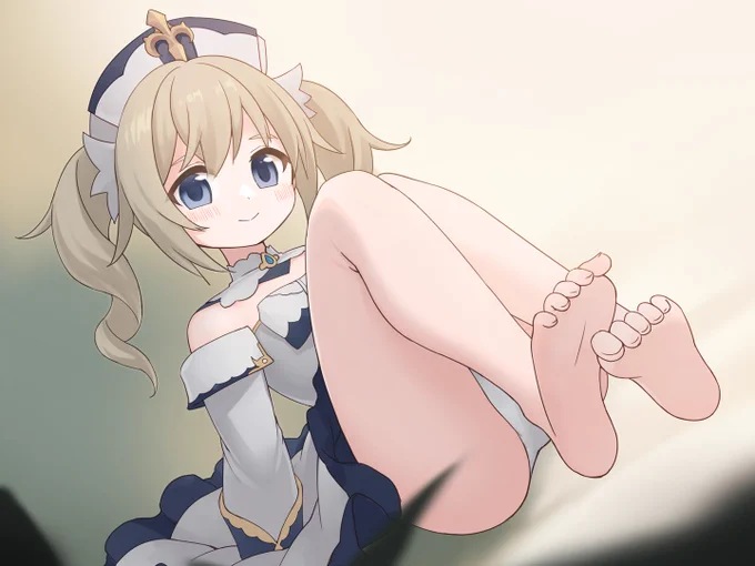 足裏見せてくれるバーバラちゃん 