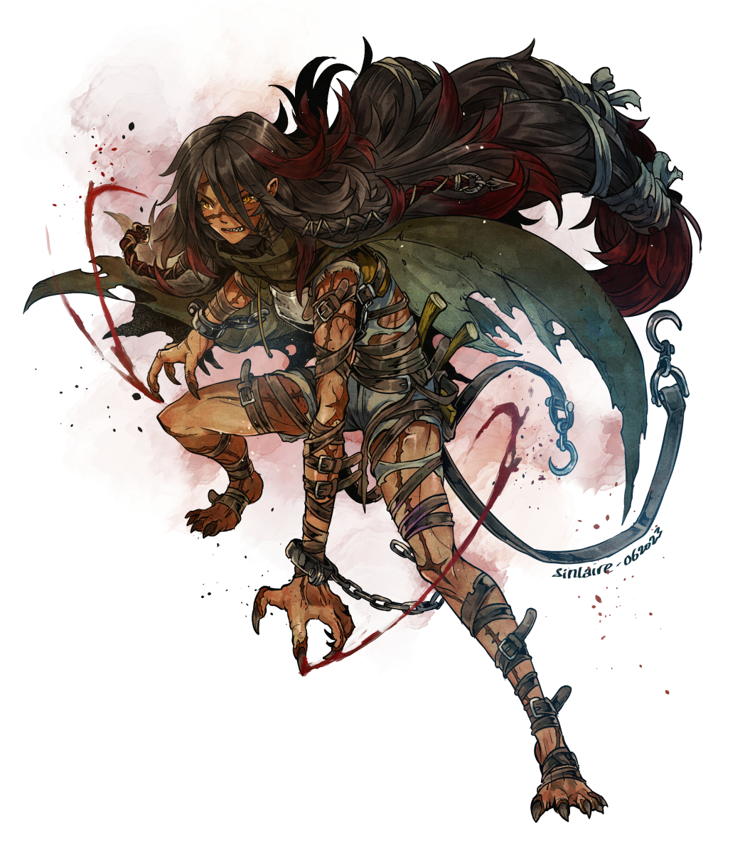 MukhlisNur's tweet photo. The character development and evolution of 
Subject L-31 / Lei. 

Originally, She's a human Alternate Barbarian - Alternate Path of The Beast (from Laserllama), gaining transformation ability to become The Wolf of Crestwood (Laserllama gets updated mid-campaign, and she becomes Path of the Lycan XD), and recently died and ends up as a Warforged, Alternate Barbarian - Path of Blood and Iron (also from Laserllama).

#DnDcharacter #dnd5e