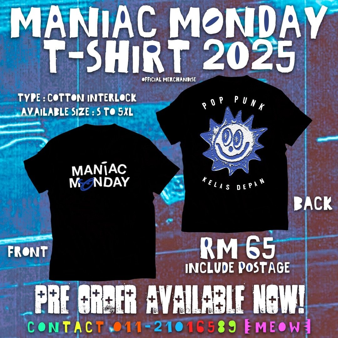 maniacmondaymy's tweet photo. PRE ORDER START NOW!
RM 65 INCLUDE POSTAGE
AVAILABLE SIZE S TO 5 XL
PLEASE DM US FOR SIZE CHART
CONTACT 01121016589 (MEOW) FOR MORE DETAILS
#maniacmonday #sadai https://t.co/yEYsCiie89