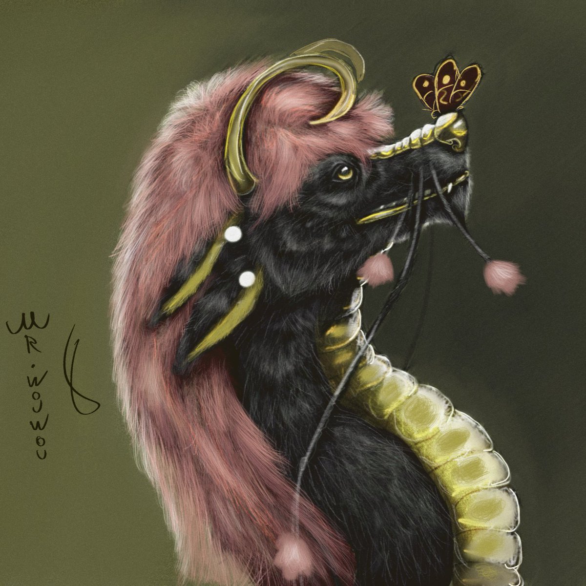MrWouwou's tweet photo. Update to the latest version!

#noodle #dragon #butterfly #furry #Fantasy #wip #sketchbook #pro #procreate https://t.co/nTIxSH2Ylt
