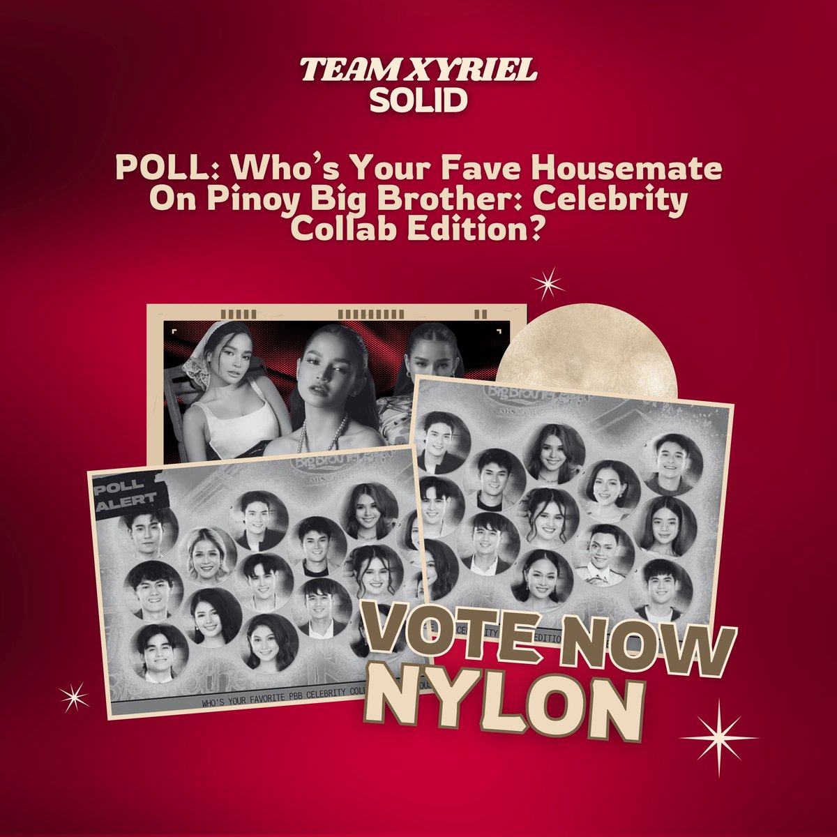 Good morning, Solid Xyriels!

Nylon just dropped a poll: "Which PBB Celebrity Collab Edition housemate turned you into a stan?"

And guess what? Our Golden Anaktres is currently holding 4th place! Let’s boost her spot the solid way!

🔗 nylonmanila.com/pop-culture/po… 

#XyrielManabat