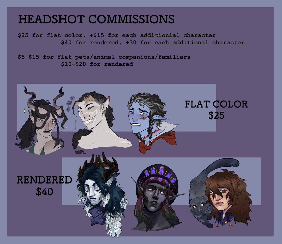 wraith_t0wn's tweet photo. C0mms are open!! I've expanded to half and full bodies, but for now they will stay flat colored. Turnaround time is anywhere between 3 days to two weeks as I look for a job, so please be patient!
FIVE SLOTS TOTAL ARE OPEN! https://t.co/D4vaT82g4t