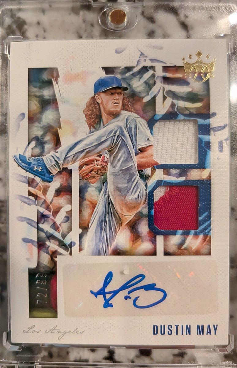 bobbyripcity's tweet photo. Awesome to see Dustin May dealing for the dodgers after being out for two years. May PC : #thehobby #whodoyoucollect https://t.co/P1fzQfNziF