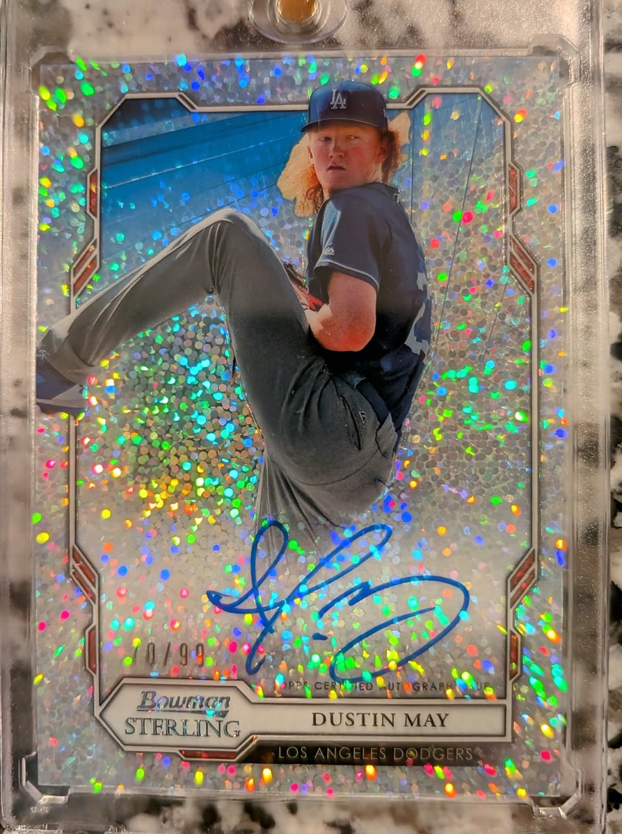 bobbyripcity's tweet photo. Awesome to see Dustin May dealing for the dodgers after being out for two years. May PC : #thehobby #whodoyoucollect https://t.co/P1fzQfNziF