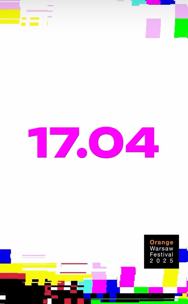 olov_ok's tweet photo. A jednak oni żyją!

Już 17 kwietnia poznamy kolejnych artystów na Orange Warsaw Festival 2025! 🤗

#orangewarsawfestival #orange #warsaw #festival2025 #music https://t.co/1dGWJ7xfrS