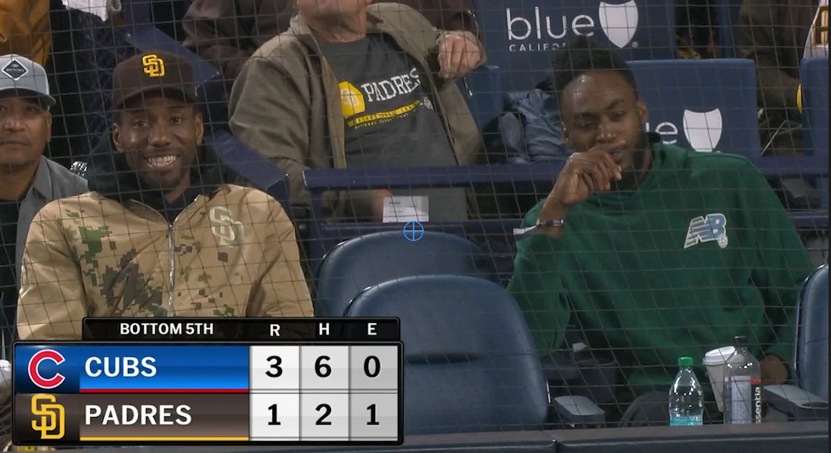MLB's tweet image. The Claw at Petco Park! 😃

Clippers forward Kawhi Leonard is taking in Padres baseball before the start of the NBA playoffs 💪