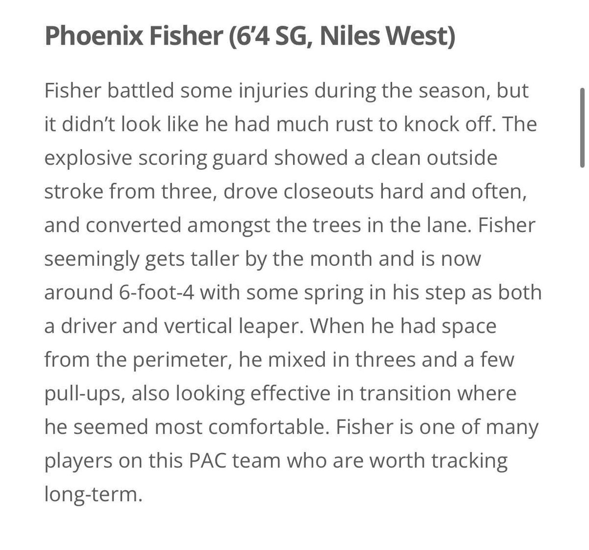 Phoenix Fisher (@phoenixfisher_3) on Twitter photo Thank you <a href="/ILHoopProspects/">Illinois Hoop Prospects</a> for a great write up following our great 3-1 weekend at the Chi-Town Tip Off <a href="/PHCircuit/">Prep Hoops Circuit π</a> <a href="/paceliteaau/">PAC Elite Basketball</a> Thank you <a href="/ILHoopProspects/">Illinois Hoop Prospects</a> for a great write up following our great 3-1 weekend at the Chi-Town Tip Off <a href="/PHCircuit/">Prep Hoops Circuit π</a> <a href="/paceliteaau/">PAC Elite Basketball</a>