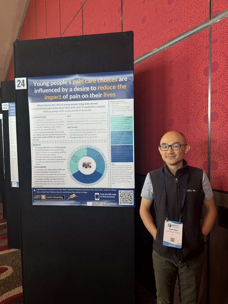 Dr Jason Chua presenting his ⁦<a href="/mypainhealth/">myPAinhealTH (myPATH)</a>⁩ work on young people's preferences for chronic pain care ⁦<a href="/AusPainSoc/">Australian Pain Soc</a>⁩