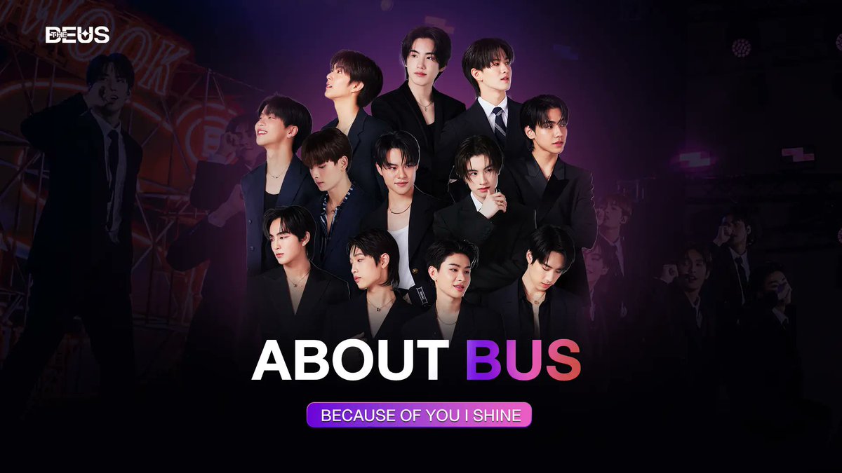 thebeus_withbus's tweet photo. 「BUS Because of You I Shine」は、才能にあふれ、ひとりひとりが唯一無二の個性を持つ、12人組のT-POPボーイズグループです。今、彼らの魅力に触れてみましょう✨

🔗 https://t.co/KICnQgXsX3

#EXPO2025
#EXPO2025xBUS 
#BUSbecauseofyouishine_JP
#BUSbecauseofyouishine https://t.co/vXMAwxsHBB