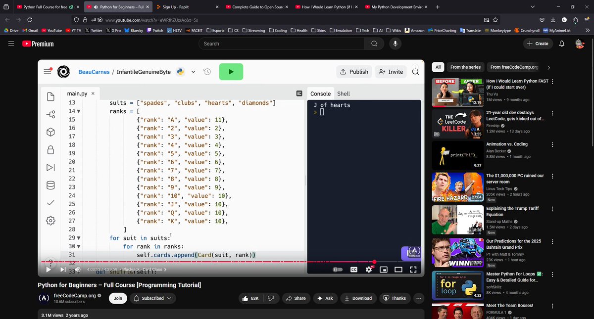L1NKN_exe's tweet photo. #100DaysOfCode Day 8: Same as yesterday. Watched Python FCC tutorial on Youtube. this should be my last day of this video! Also fooled around in copilot and found out about the "tkinter" package and the "pyperclip" library to add stuff to the clipboard. https://t.co/O5ppsAFGh0
