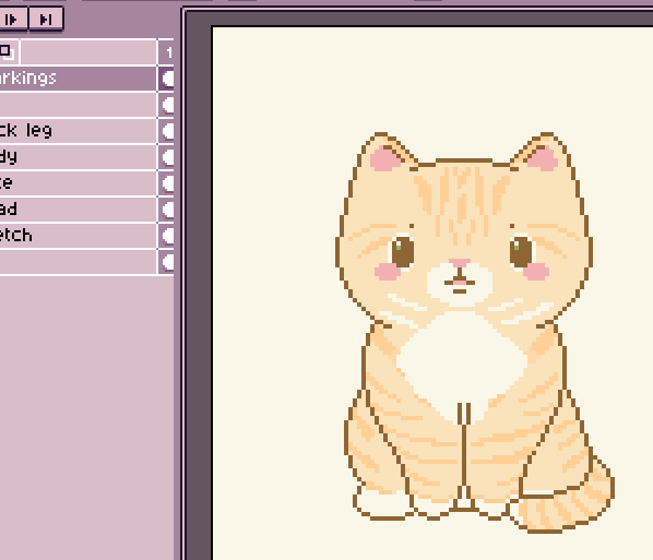 lil wip of my cat saffy ✨️