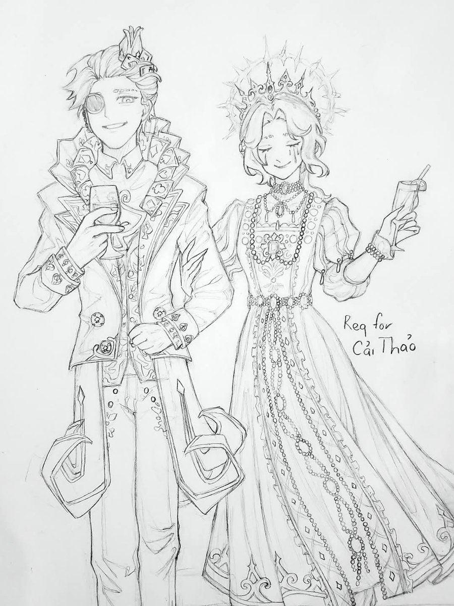 CairThaor's tweet image. Req by my friend 😍
#orphalice #说记 #Orpheus #Alice #IdentityV #identityVイラスト #IdentityVfanart
