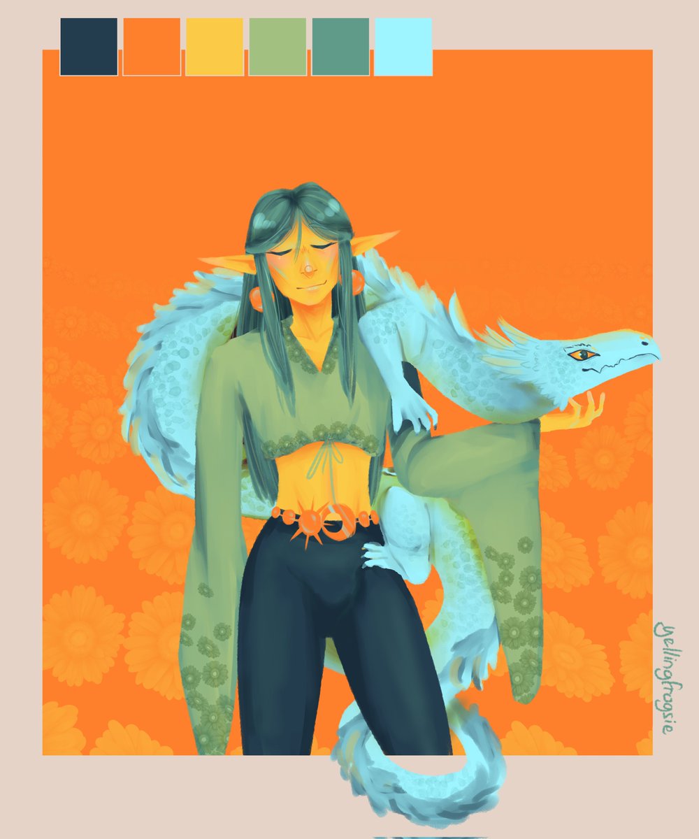 I tried to use this colour palette for my knight drawing, but I couldn't make it work, so I tried again! This time with Sindri and Igna 🔮
.
Cheeky extra colour so that Igna actually stands out 👀
#colourpalette #originalcharacter #mage #dragon #magic #oc