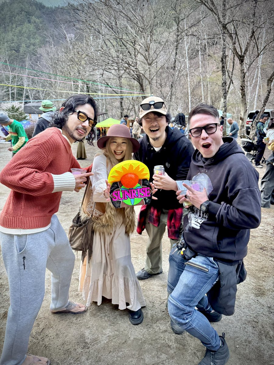 hydrogenerator's tweet photo. Thank you SUNRISE 2025 !

オーガナイザーちーやんの
心暖まるナイスパーティー！

雨も降ったけど
みんな装備も万全だし
あんまり気にならなかった🦾

早い段階からお誘いいただき
しっかり準備してLiveに臨めました。

お会いした皆さん
本当にありがとうございました！

#psytrance https://t.co/8iYzqZZJji