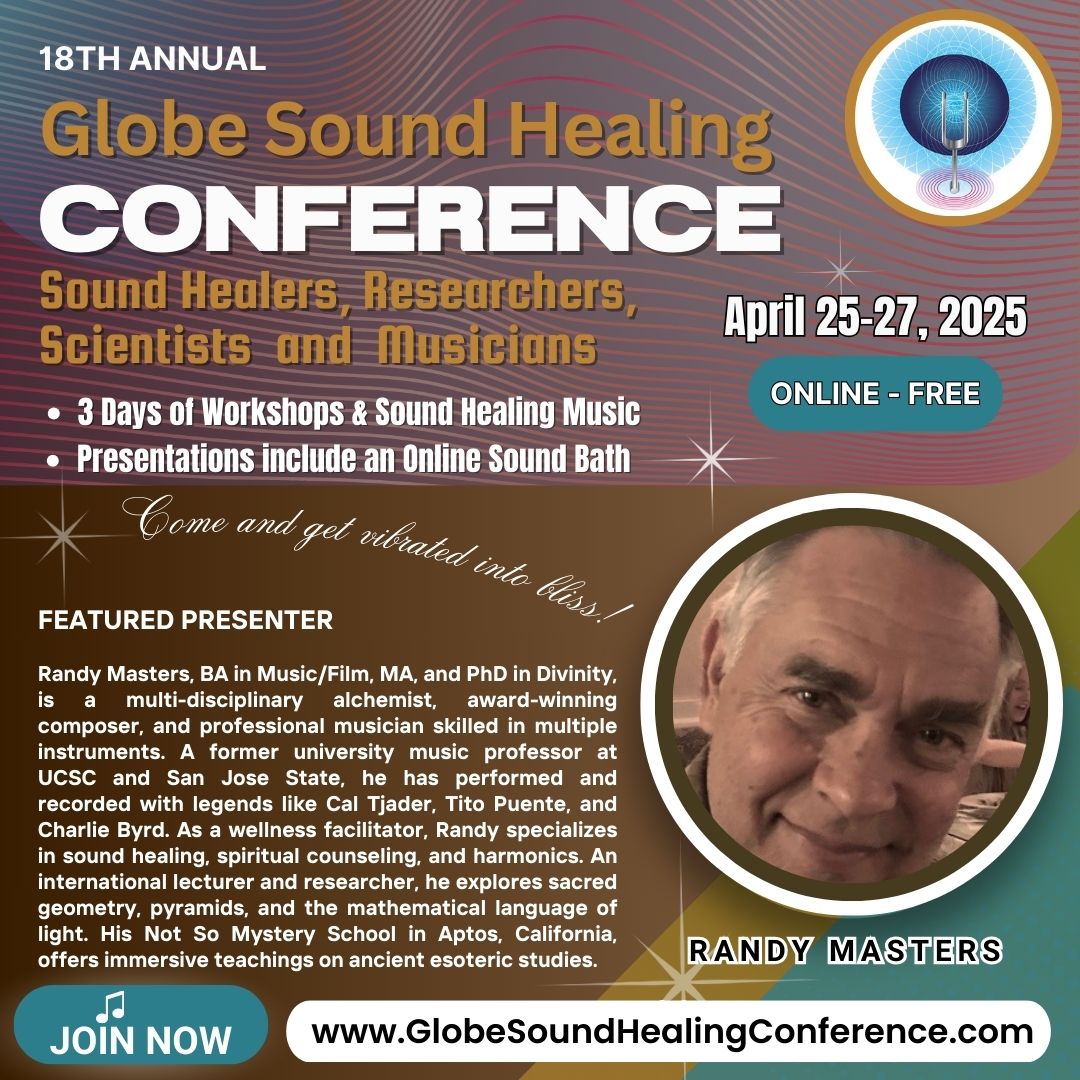 SoundHealingJoy's tweet photo. 18th INTERNATIONAL GLOBE SOUND HEALING CONFERENCE - FREE ONLINE!   

 April 25-27, 2025     

 Join us for ecstatic times, filled with lots of important information on vibrational healing!  Register now: 

https://t.co/wjwWCE6mbT 

#soundhealing #conference #FREE https://t.co/BC895tCCLD
