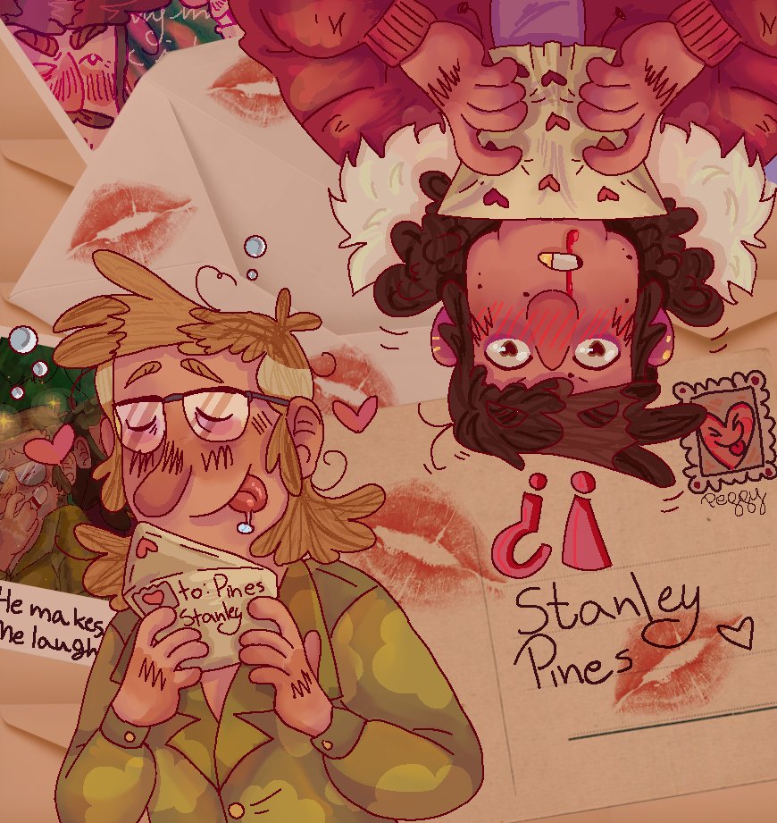 brittlepeggy's tweet image. #FiddlestanWeek day two: letters &amp;amp; postcards
(#fiddlestan #stanleypines #FiddlefordMcGucket )