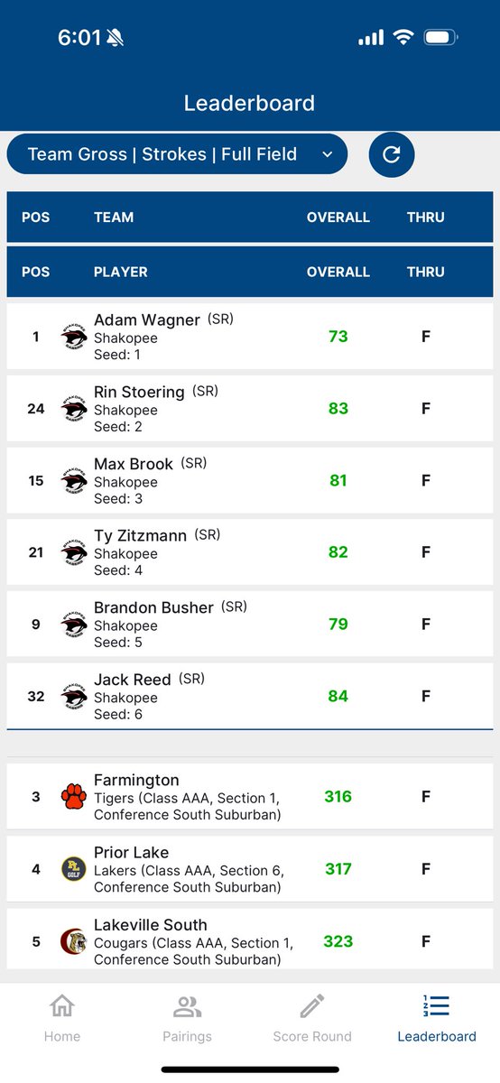 Varsity Boys take 2nd at the first conference meet of the year! Congrats to Adam Wagner on medaling with a 73 and Brandon Busher tying for 9th with a 79! Great start to the year!