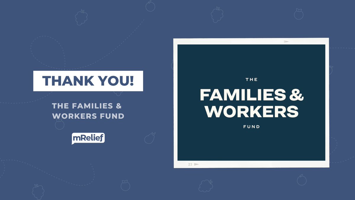 mRelief (@mrelief_form) on Twitter photo mRelief is thrilled to announce continued support from the <a href="/FamiliesWorkers/">The Families and Workers Fund</a> Fund. We are grateful for their efforts to improve public benefits systems. Thank you for your partnership! mRelief is thrilled to announce continued support from the <a href="/FamiliesWorkers/">The Families and Workers Fund</a> Fund. We are grateful for their efforts to improve public benefits systems. Thank you for your partnership!