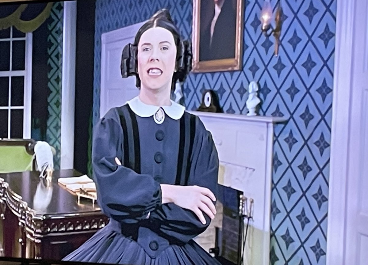 TweetingTheTru2's tweet photo. What in the actual f*ck, @Jeopardy ? You mark the day one of our greatest presidents is struck down with this mentally ill crossdresser portraying Mrs Lincoln? Vile. https://t.co/UWDw2PCevS