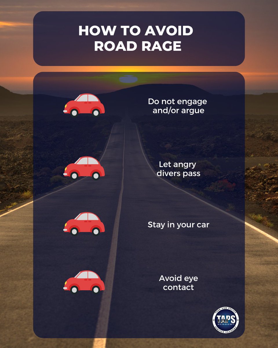 TAPS Academy (@tapsacdmy) on Twitter photo A key part of safe driving? Managing your emotions. It’s a lesson we teach in our Safe Driving module. Tap in for tips on how to avoid road rage. It could save a life.  #DriveSafe A key part of safe driving? Managing your emotions. It’s a lesson we teach in our Safe Driving module. Tap in for tips on how to avoid road rage. It could save a life.  #DriveSafe