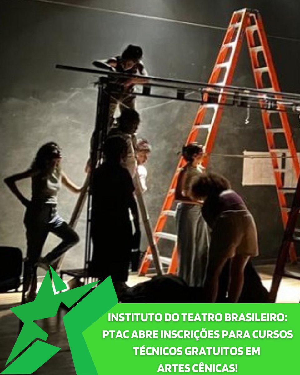 Olha Isso: Instituto do Teatro Brasileiro abre inscrições para cursos técnicos gratuitos em artes cênicas.

portalfama.com.br/instituto-do-t…