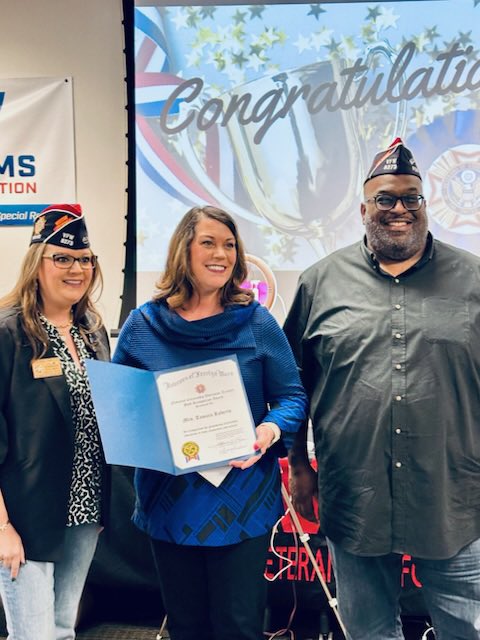Frisco ISD Secondary Social Studies (@fisdsocstudies) on Twitter photo Our <a href="/friscoisd/">Frisco ISD</a> Social Studies teachers are amazing, including Tamara Roberts <a href="/FHSRaccoons/">Frisco High School</a> She was honored with the High School Civic Teacher of the Year Award from the Frisco VFW Post 8373 #socialstudies #socialstudiesJediMasters Our <a href="/friscoisd/">Frisco ISD</a> Social Studies teachers are amazing, including Tamara Roberts <a href="/FHSRaccoons/">Frisco High School</a> She was honored with the High School Civic Teacher of the Year Award from the Frisco VFW Post 8373 #socialstudies #socialstudiesJediMasters