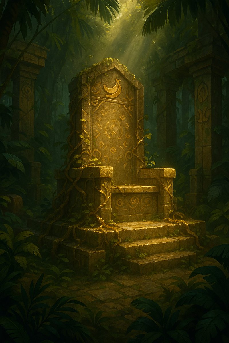 IconicApes_NFT's tweet photo. Deep in the dusk where the dense vines dwell,
A throne sits still — no stories to tell.
Roots wrapped tight ’round power and pride,
But who will rise where the wild things hide?
#TheFracture #ICONIC #iDAO @Iconic_DAO https://t.co/QE8XHmYRpU
