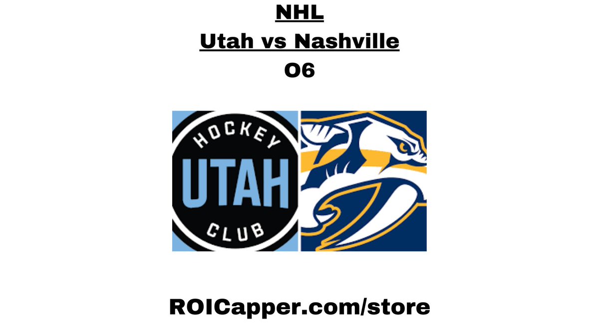 ROICapper1's tweet photo. Show Support by Hitting the Like Button or Retweeting. 👊🙏

https://t.co/BjJSUYcNnL ⬅️

#nhl #utahhockeyclub #nashvillepredators #nhlpredators #freeplay #sportsbets https://t.co/boLfr5zhsd